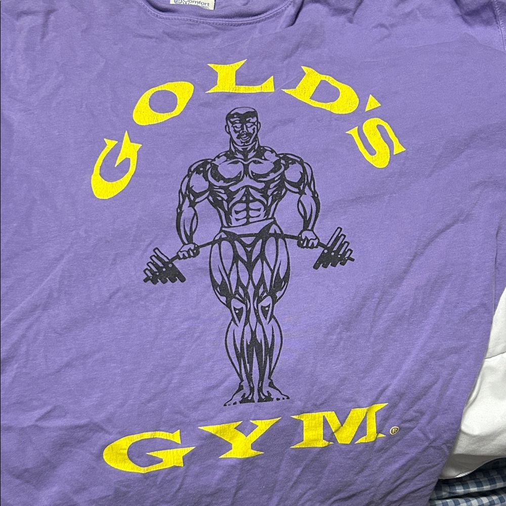 Gold’s gym Purple Men's Shirt Sz large